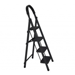 Escalera 4 escalones negra