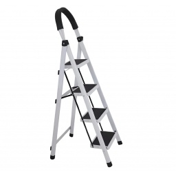 Escalera 4 escalones negra / blanca