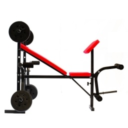 Banco multifunci�n Randers c/barra + 30kg