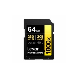 Memoria SDXC Lexar Pro 1800X 64GB UHS-II Gold Series