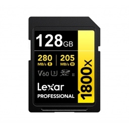 Memoria SDXC Lexar Pro 1800X 128GB UHS-II Gold Series