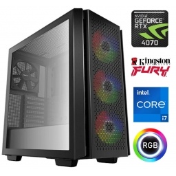 Equipo Gamer Core i7 14700F, 32GB, 1TB, RTX 5070 12GB
