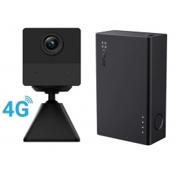 Camara 4G Ezviz CB2 2K 3MP negra con PowerBank