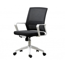 Silla de oficina Ryan negro y blanco